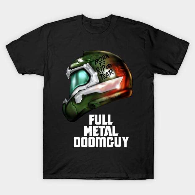 Full Metal Doomguy T-Shirt by demonigote